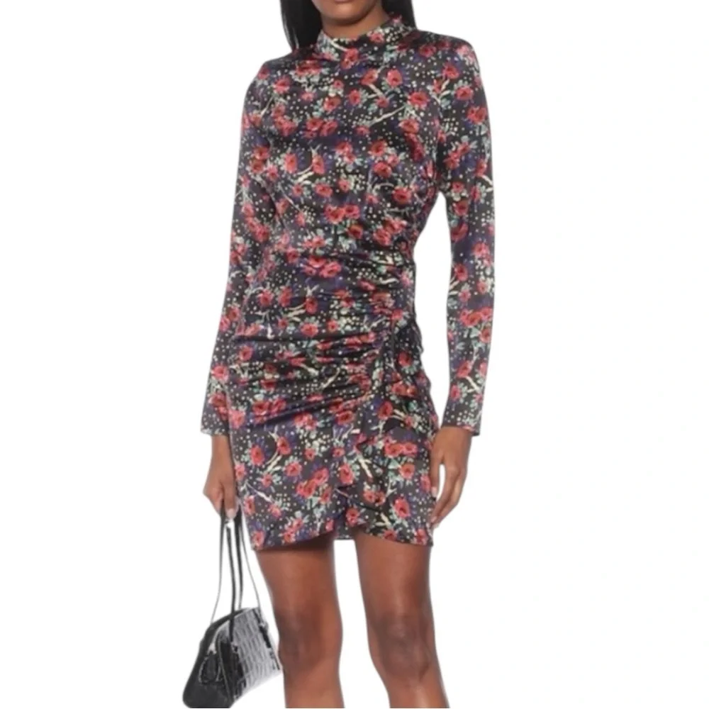 VERONICA BEARD Louella Silk Blend Floral Long Sleeve Romantic Dress Size 2 - Picture 9 of 9